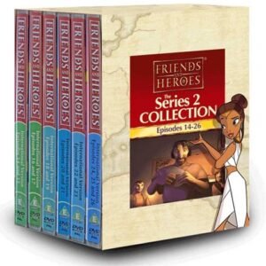 Friends and Heroes DVD Series 2 Pack Multi-Language Includes Children's Bible Stories of Jesus, Moses, Jacob and Noah's Ark
