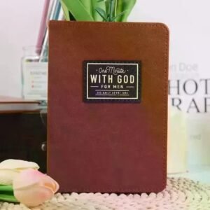 One Minute with God for Men 365 Devotions, Brown Faux USA Shipping