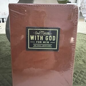 One Minute with God for Men 365 Daily Devotions Christian Faux Leather Book Gift