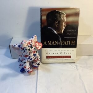 A Man of Faith: The Spiritual Journey of George W. Bush Hardcover BONUS Righty