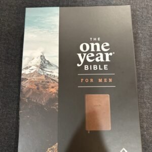 NLT The One Year Bible for Men LeatherLike Rustic Brown Mountain 2025 Tyndale