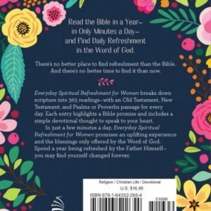 Everyday Spiritual Refreshment for Women: Devotional and Bible Reading Plan