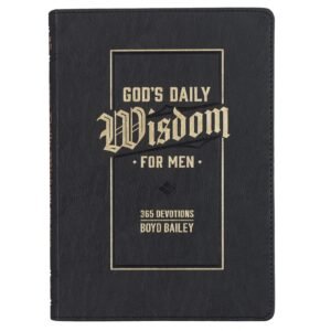 God's Daily Wisdom for Men 366 Devotions Faux Leather