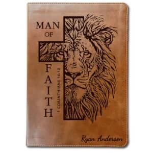 Personalized Bible for Men, ESV Large Print, Customized Bible with Name Engraved