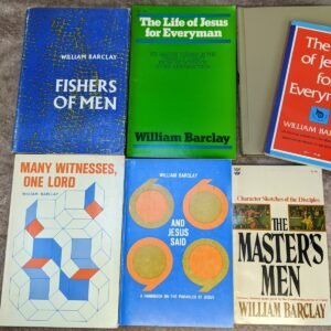 William Barclay lot of 7 Vintage Books Masters Men,  Jesus Said, Fishers of Men