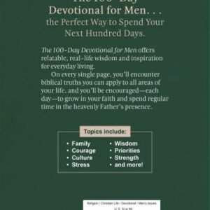 The 100-Day Devotional for Men, Hascall,Glenn, New Book