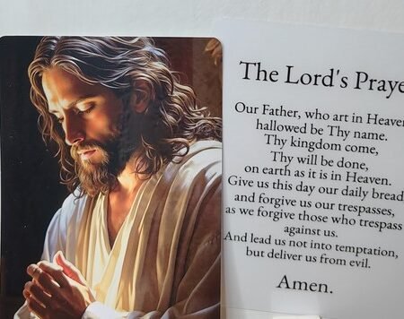 THE LORD'S PRAYER - Laminated  – Set of 25 Holy Prayer Cards