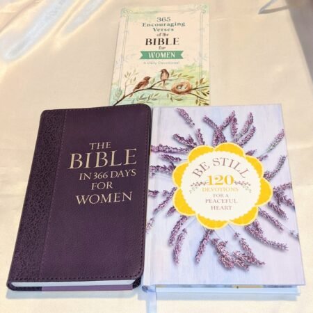 Lot Of 3 Daily Devotionals For Women - The Bible In 366 Days, Be Still, & Verses