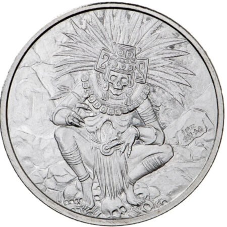 Aztec God of Death | Mictlantecuhtli - 1 oz .999 Fine Silver Round