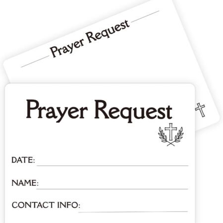 200 Pcs Prayer Request Cards & Praise Cards, 3X4 Inch – for Church, Small Groups