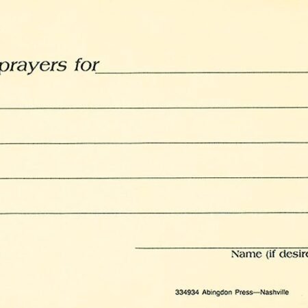 Prayer Request Card (Pkg of 25)