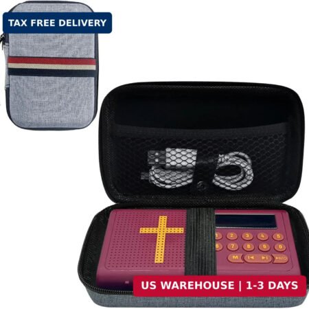 Carrying Case Compatible with Wonder Bible -The Talking Audio Bible Player，Light