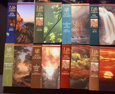 8 Life Lessons with Max Lucado Inspirational Bible Study Series Good Condition