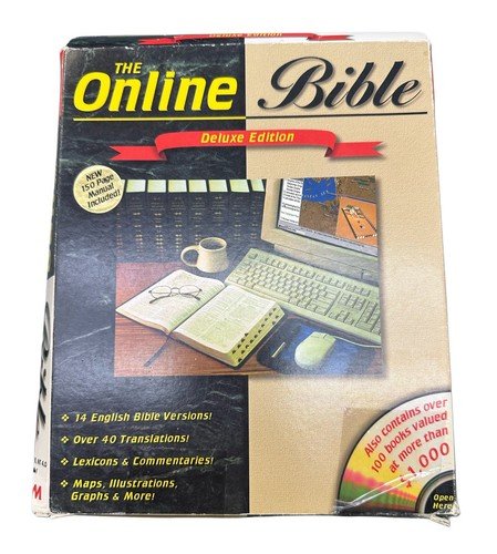 The Online Bible CD Pc 14 Versions Maps Illustrations Windows 95