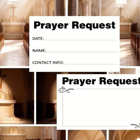 50 Pack Church Prayer Request Cards. 2 Sided. (MS)