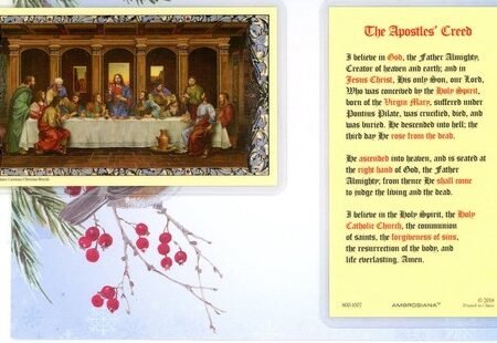 Apostles Creed - Laminated Holy Card 800-1007