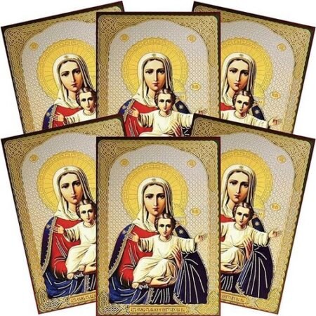 Pack of 54 Assorted Holy Cards with Catholic Saints and Prayers