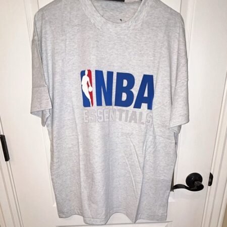 Fear of God Essentials NBA Logo Graphic Tee Gray Men's XL Short Sleeve