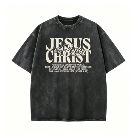 John 3:16 Christian Vintage Tee Retro Faith Religious Streetwear Printed T-Shirt