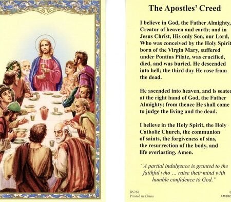 Apostles Creed - RS261 - Paperstock Holy Card