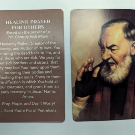 HEALING PRAYER FOR OTHERS (Lot of 2 Laminated Catholic Christian prayer cards
