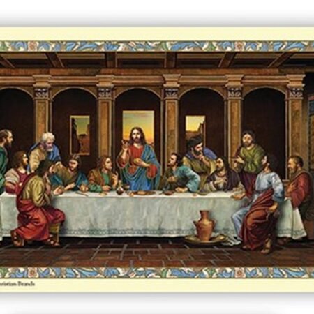 The Apostle's Creed Prayer Laminated Holy Card Catholic Last Supper