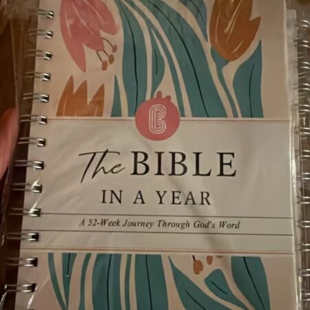 52-Week The Bible in a Year Spiral Bound Faith Study Devotional Workbook