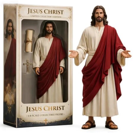 Jesus Christ Resin Statue Sacred Heart Figure Christian Home Decor Collectible