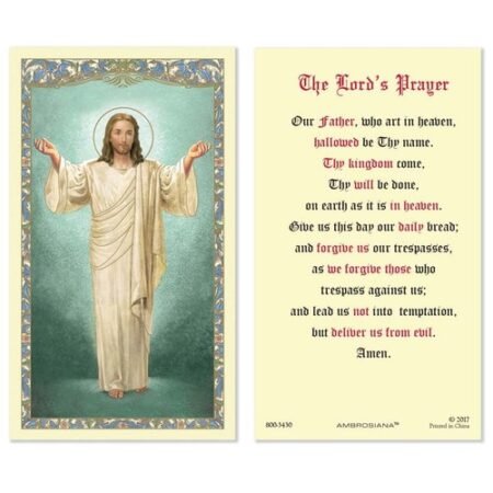 The Our Father Prayer - Laminated Holy Card RAL