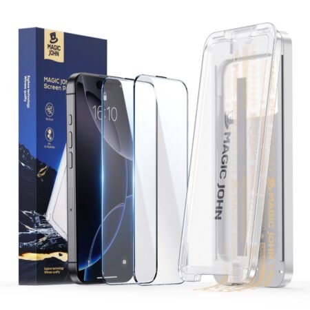 MAGIC JOHN 3rd Gen for iPhone 16 Pro Max Screen Protector Tempered Glass Privacy