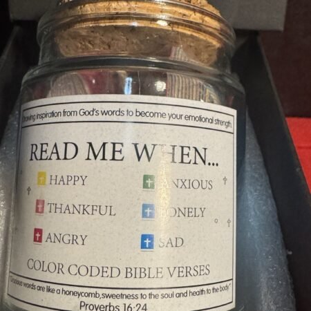 Bible Verse Jar, Read Me When Bible Verses Jar for Daily Encouragement - Christi