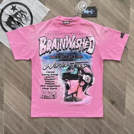Hell Brainwashed star World Tour tee High Street Cotton Short sleeved T-shirt