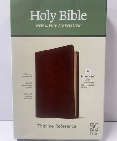 Holy Bible New Living Translation Thinline Reference Rustic Brown Leatherlike