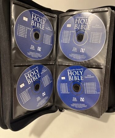 Audio Bible KJV Complete 62 Disc Set Alexander Scourby King James Version w/Case