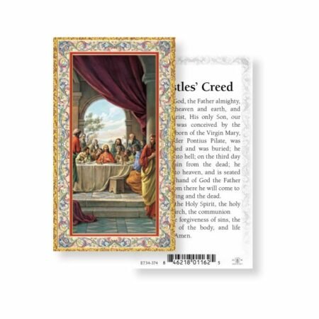 Apostles Creed - Gold Trim - Paperstock Holy Card