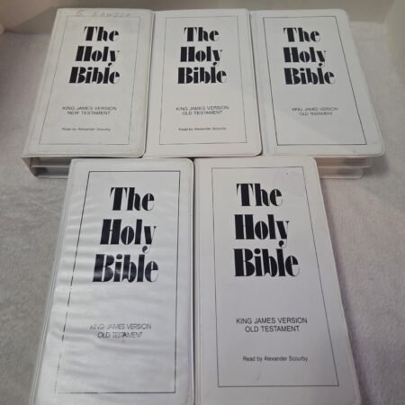 🔥1985 "THE HOLY BIBLE" 60-TAPE COMPLETE BIBLE EXPANDED STUDE SET - ALEX SCOURBY