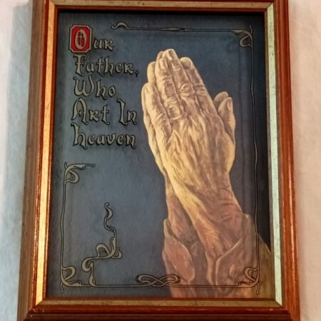 Beautiful Praying Hands 3D Picture 'Our Father Who Art In Heaven' Wall Art 11x14