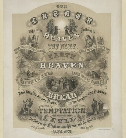 8" x 10" Photo Our father who art in heaven 1876