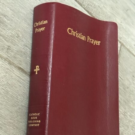 ✝️ Christian Prayer Catholic Book 1976 Red/Burgandy Leather Like