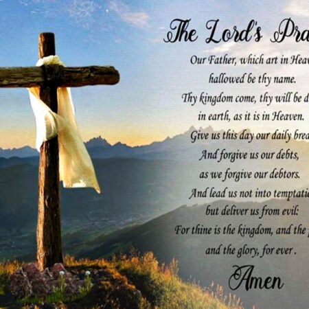 "The Lord's Prayer" Religious Computer / Laptop Mouse Pad